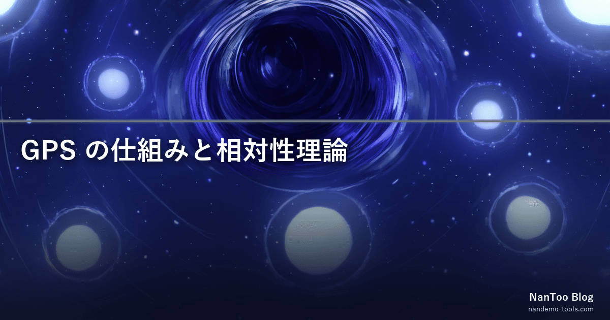 GPS の仕組み — NAVSTAR・準天頂衛星みちびき・1 日 38 μs ずれる相対性理論補正