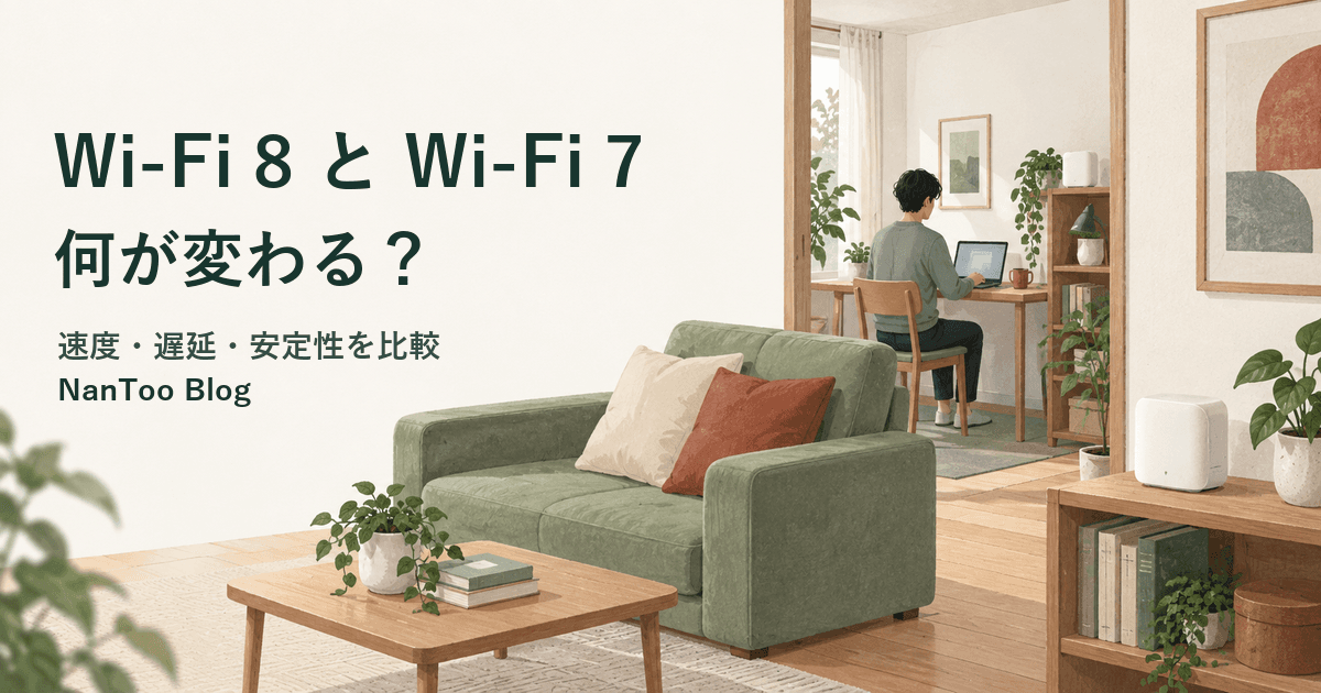 Wi-Fi 8とWi-Fi 7は何が違う？歴代規格の比較と、速度・遅延・安定性の進化