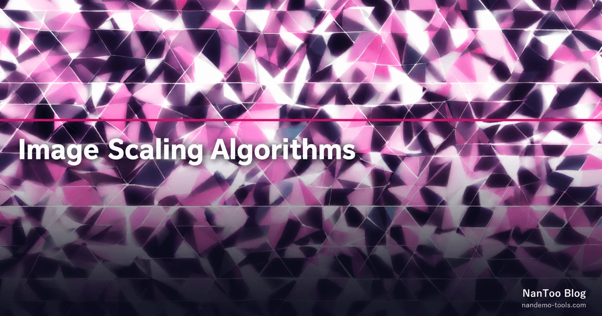 Image Scaling Algorithms: Nearest, Bilinear, Bicubic, and Lanczos
