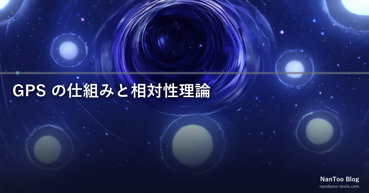 GPS の仕組みと相対性理論補正